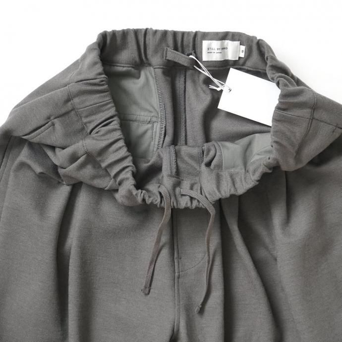 188522926 STILL BY HAND スティルバイハンド / CS04253 - GREIGE ウールジャージー 2タックパンツ 02