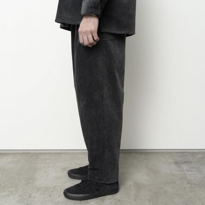 188593791 STILL BY HAND スティルバイハンド / PT03253 - BLUE CHARCOAL コーデュロイ イージーパンツ 02