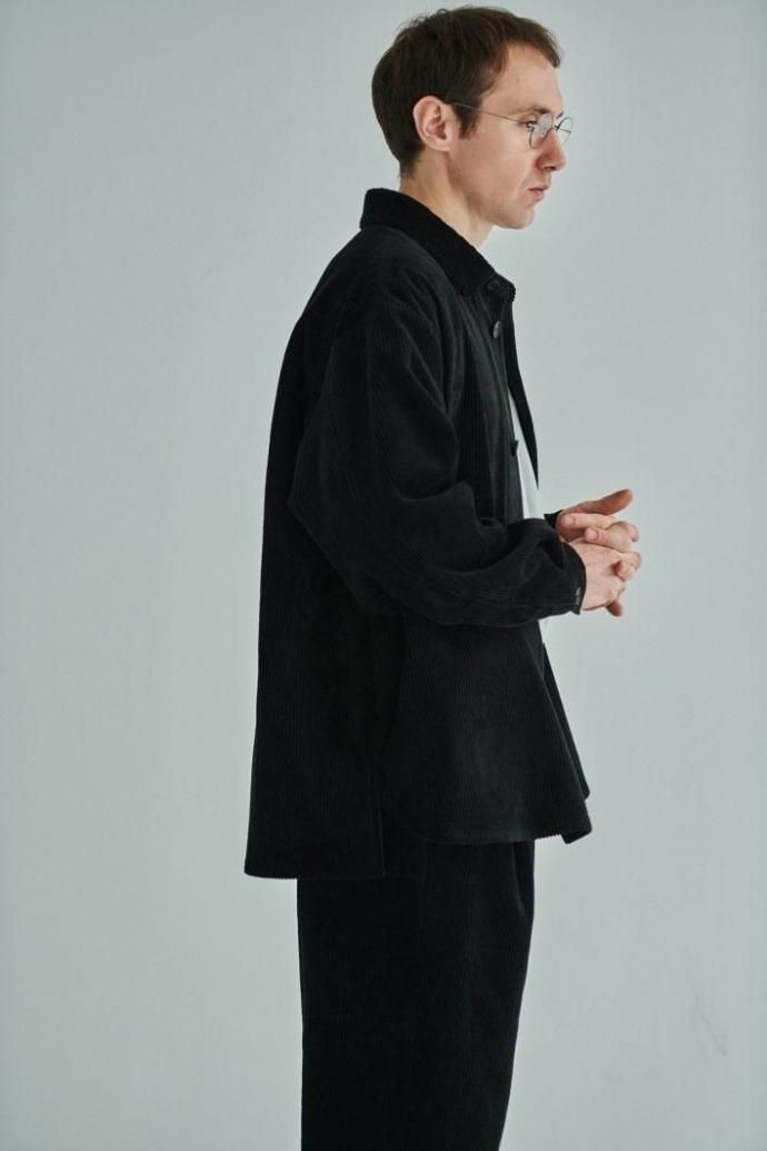 188593791 STILL BY HAND スティルバイハンド / PT03253 - BLUE CHARCOAL コーデュロイ イージーパンツ 02