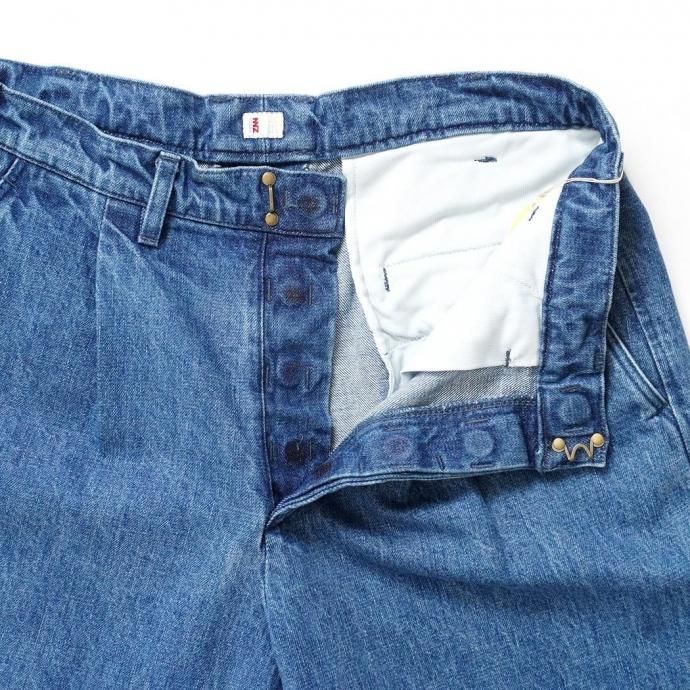 188695989 O- オー / N.N.Z. DENIM TROUSERS W - Indigo Fade Bio デニムスラックス O-N-07-F 02