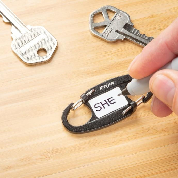 188853217 NITE IZE ʥȥ / IdentiKey SlideLock Dual Carabiner ǥƥ 饤ɥå ӥʡ 02