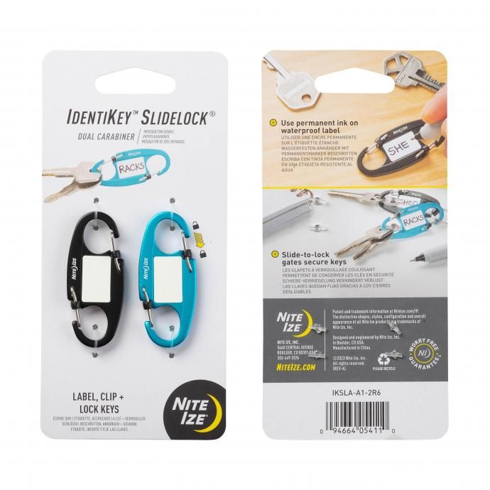 NITE IZE ナイトアイズ / IdentiKey SlideLock Dual Carabiner アイデンティキー スライドロック カラビナー 02