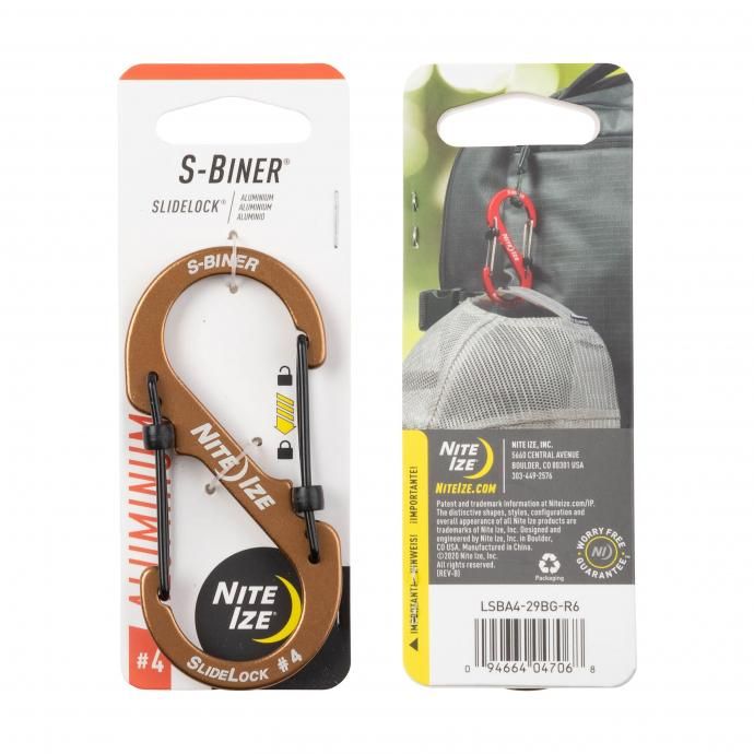 188854574 NITE IZE ʥȥ / S-Biner SlideLock Aluminum ӥʡ 饤ɥåߥ˥ #4 衼 02