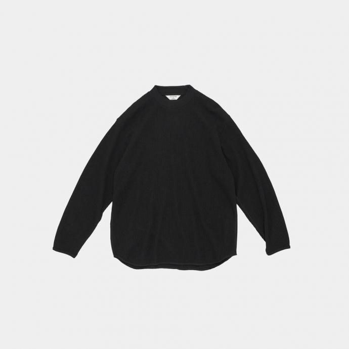 STILL BY HAND スティルバイハンド / CS01254 - BLACK サーマルカットソー 01