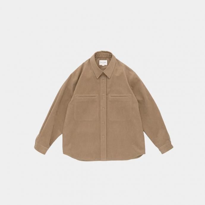 189021869 STILL BY HAND スティルバイハンド / BL02254 - CAMEL フェイクスウェード素材 シャツブルゾン 01