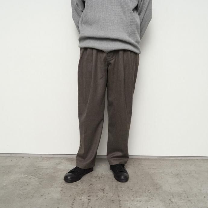 189022306 STILL BY HAND スティルバイハンド / PT04254 - CHARCOAL ウォッシャブルウール スラックス 02
