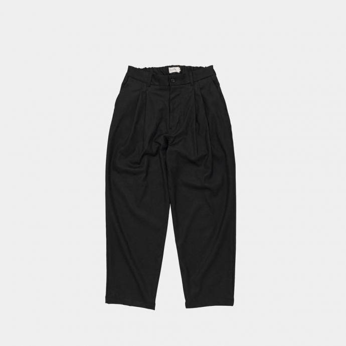 189022338 STILL BY HAND スティルバイハンド / PT04254 - BLACK ウォッシャブルウール スラックス 01