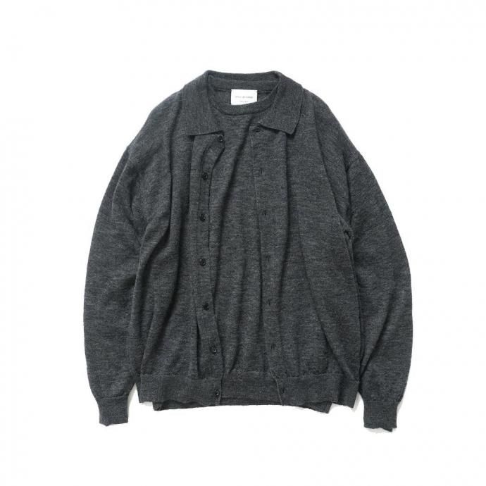 189086419 STILL BY HAND スティルバイハンド / KN02254 - GREY エクストラキッドモヘア混 クルーネックプルオーバー 02