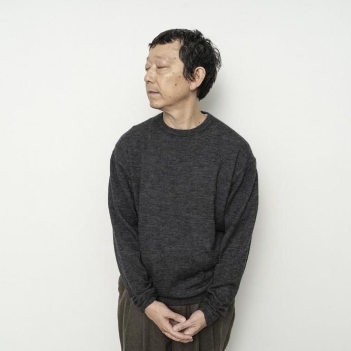 189086419 STILL BY HAND スティルバイハンド / KN02254 - GREY エクストラキッドモヘア混 クルーネックプルオーバー 02