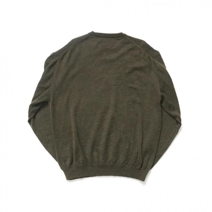 189086428 STILL BY HAND スティルバイハンド / KN02254 - OLIVE エクストラキッドモヘア混 クルーネックプルオーバー 02