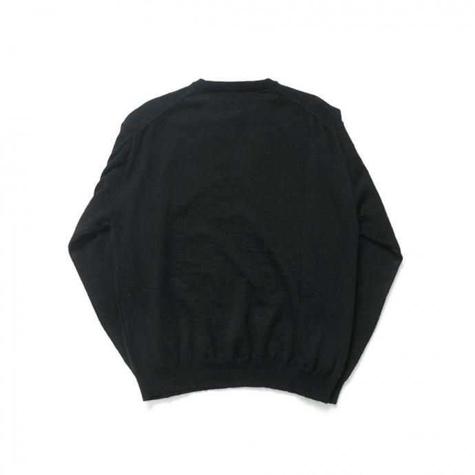 189086434 STILL BY HAND スティルバイハンド / KN02254 - BLACK エクストラキッドモヘア混 クルーネックプルオーバー 02