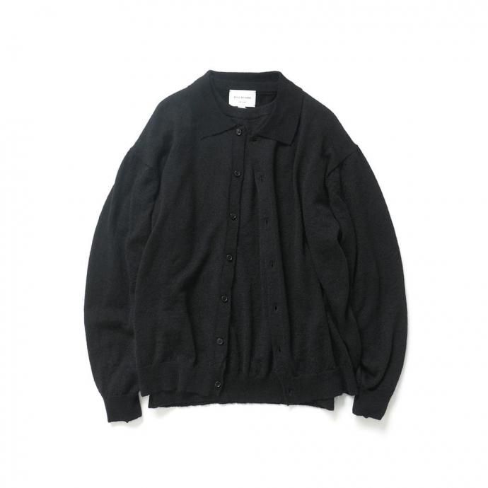 189086434 STILL BY HAND スティルバイハンド / KN02254 - BLACK エクストラキッドモヘア混 クルーネックプルオーバー 02