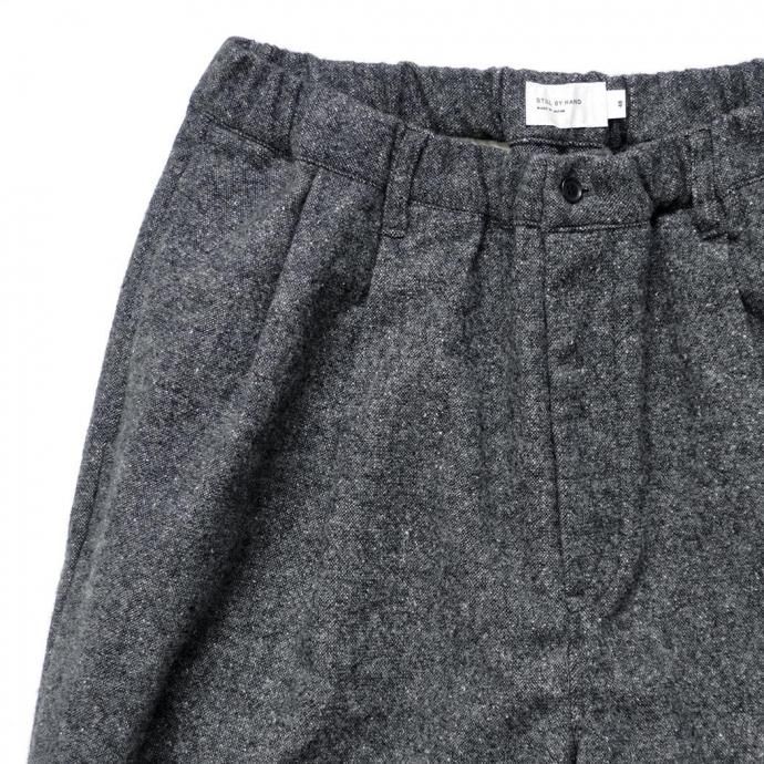 189086684 STILL BY HAND スティルバイハンド / PT02254 - GREY シルクネップ ウールパンツ 02