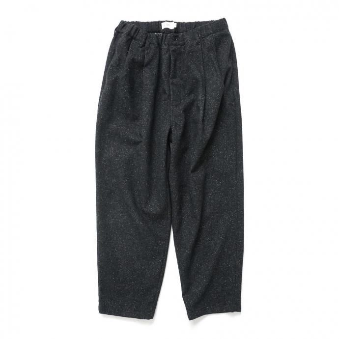 189086809 STILL BY HAND スティルバイハンド / PT02254 - CHARCOAL シルクネップ ウールパンツ 01