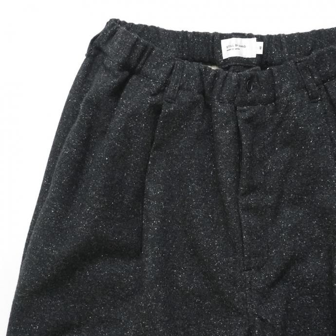 189086809 STILL BY HAND スティルバイハンド / PT02254 - CHARCOAL シルクネップ ウールパンツ 02