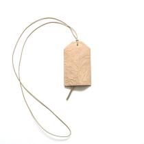 i ro se / ACC-P12 / PAPER LEATHER KEY/CARD HOLDER - L.BROWN