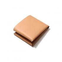 i ro se / ACC-SL03 seamless short wallet 二つ折り レザー シームレスショートウォレット - NUDE