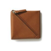 i ro se / ACC-SS1 / SLANT SHORT WALLET ޤ - L.BROWN