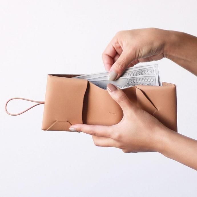 146994178-gray ں߸˸¤֡i ro se / ACC-SL13 seamless compact wallet ޤ 쥶 쥹ѥȥå - GRAY 02