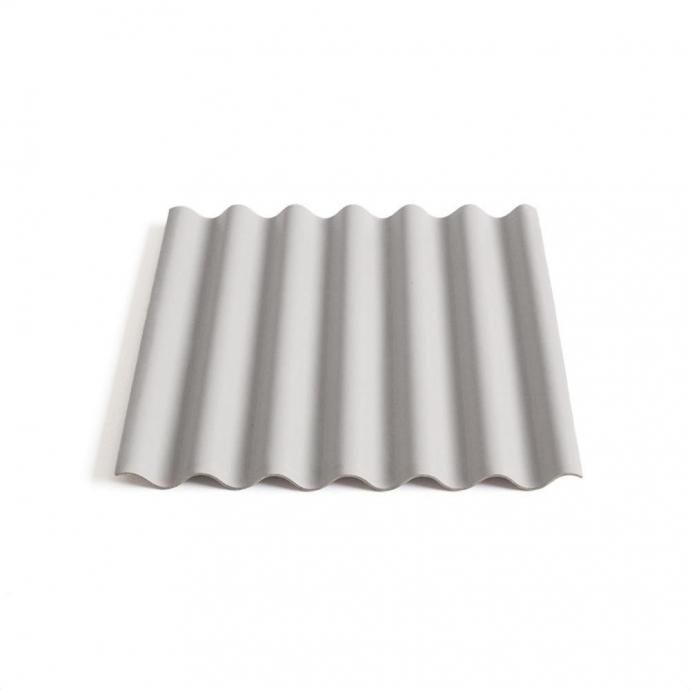 187129365 i ro se / ACC-W01-1 WAVE LEATHER TRAY SQUARE-L   쥶  ȥ쥤 L - GRAY 02