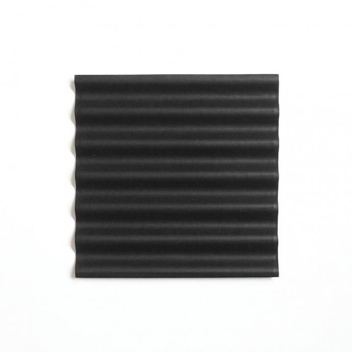 187129366 i ro se / ACC-W01-1 WAVE LEATHER TRAY SQUARE-L   쥶  ȥ쥤 L - BLACK 02