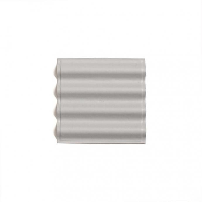 187129367 i ro se / ACC-W01-3 WAVE LEATHER TRAY SQUARE-S  쥶  ȥ쥤 S - GRAY 02