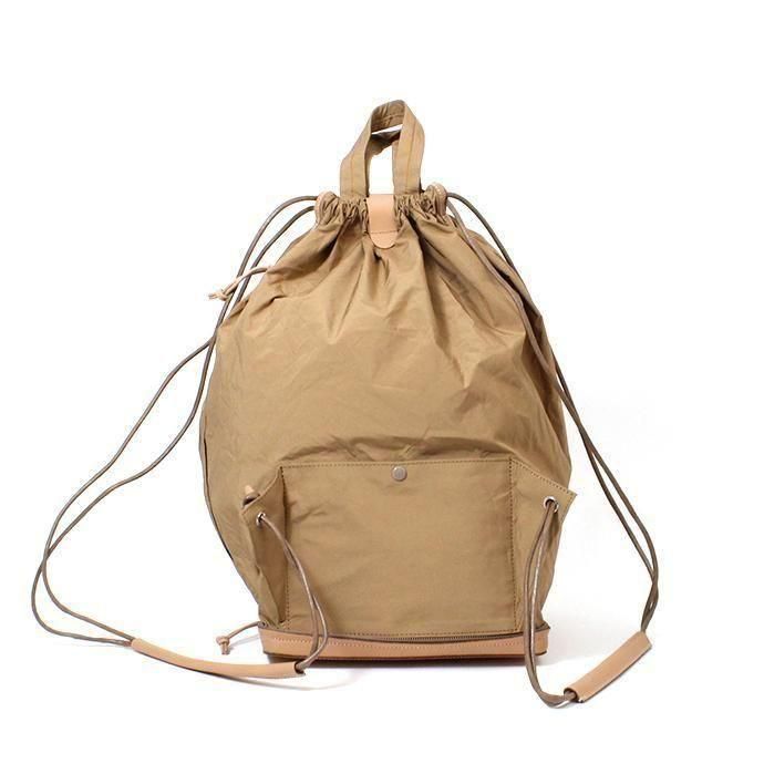 149998010-beige i ro se / BAG-PU11 POCKETABLE KNAP TOTE BAG ʥåסȡȥХå - BEIGE 02