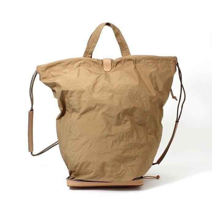 149998010-beige i ro se / BAG-PU11 POCKETABLE KNAP TOTE BAG ʥåסȡȥХå - BEIGE 02