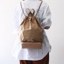 i ro se / BAG-PU11 POCKETABLE KNAP TOTE BAG ʥåסȡȥХå - BEIGE