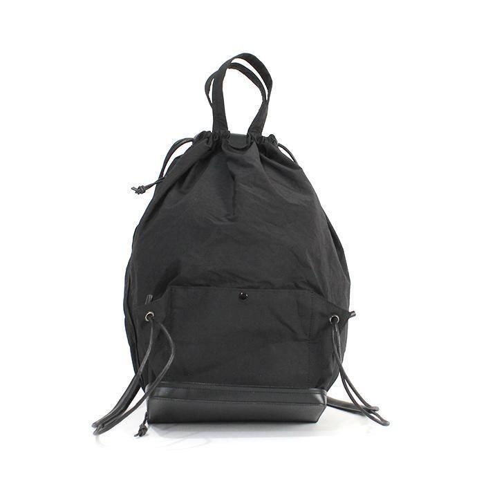149998010-black i ro se / BAG-PU11 POCKETABLE KNAP TOTE BAG ʥåסȡȥХå - BLACK 02