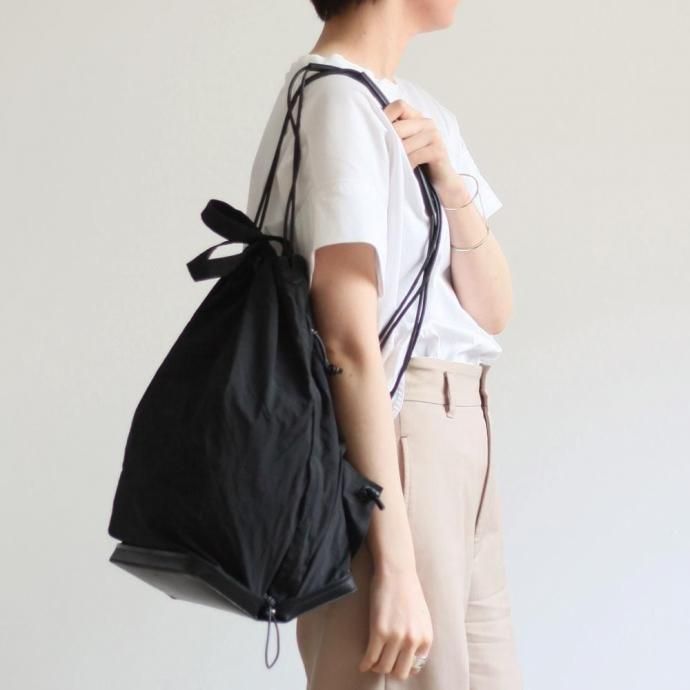 149998010-black i ro se / BAG-PU11 POCKETABLE KNAP TOTE BAG ʥåסȡȥХå - BLACK 02