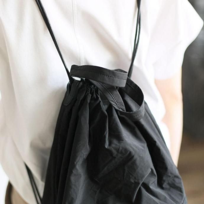 149998010-black i ro se / BAG-PU11 POCKETABLE KNAP TOTE BAG ʥåסȡȥХå - BLACK 02