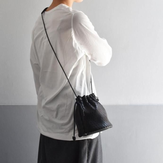 143024706-black i ro se / BAG-N07 net bucket mini bag 쥶 ͥå ХåȥХå ߥ - ֥å 02