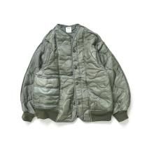 oddment / QUILTING MA-1 - Sage キルティングライナー リメイクノー