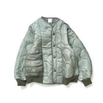 oddment / QUILTING MA-1 - Sage キルティングライナー リメイクノーカラーブルゾン