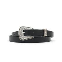 MOONSHINE LEATHER COMPANY / Odessa 3/4-inch Leather Belt - Long Length  �ࡼ�󥷥㥤��쥶�� ����������٥�� �֥�å�