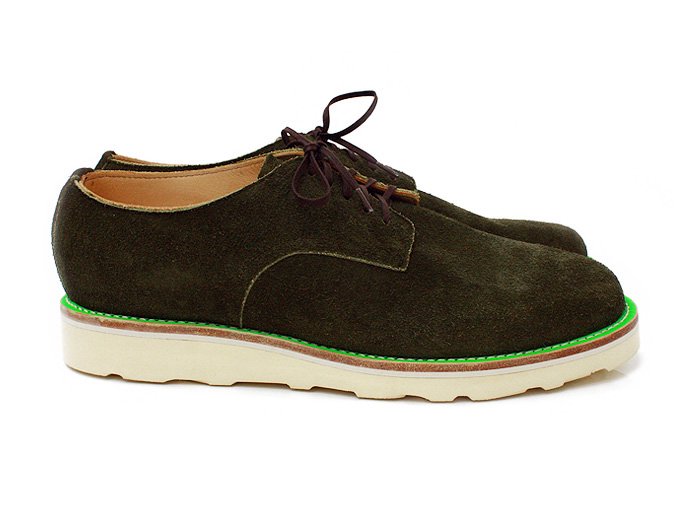 34791194 This is... / Suede Derby Shoe  ץ졼ȥ - Olive 02
