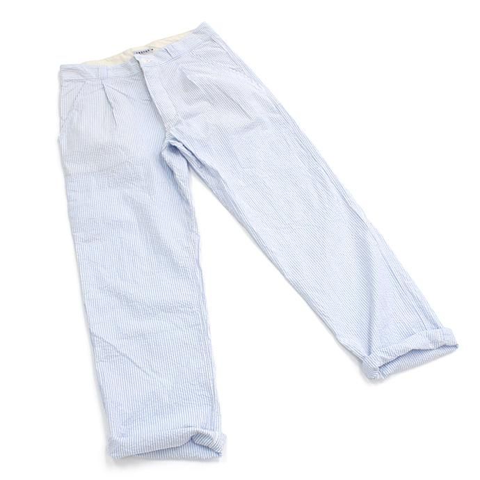 73310030 TAURUS / Seersucker EU Work Trousers å ѥ - Blue 01