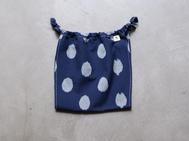 マアル 満月パンツ 久留米絣紺ドット｜マアル公式オンラインショップ