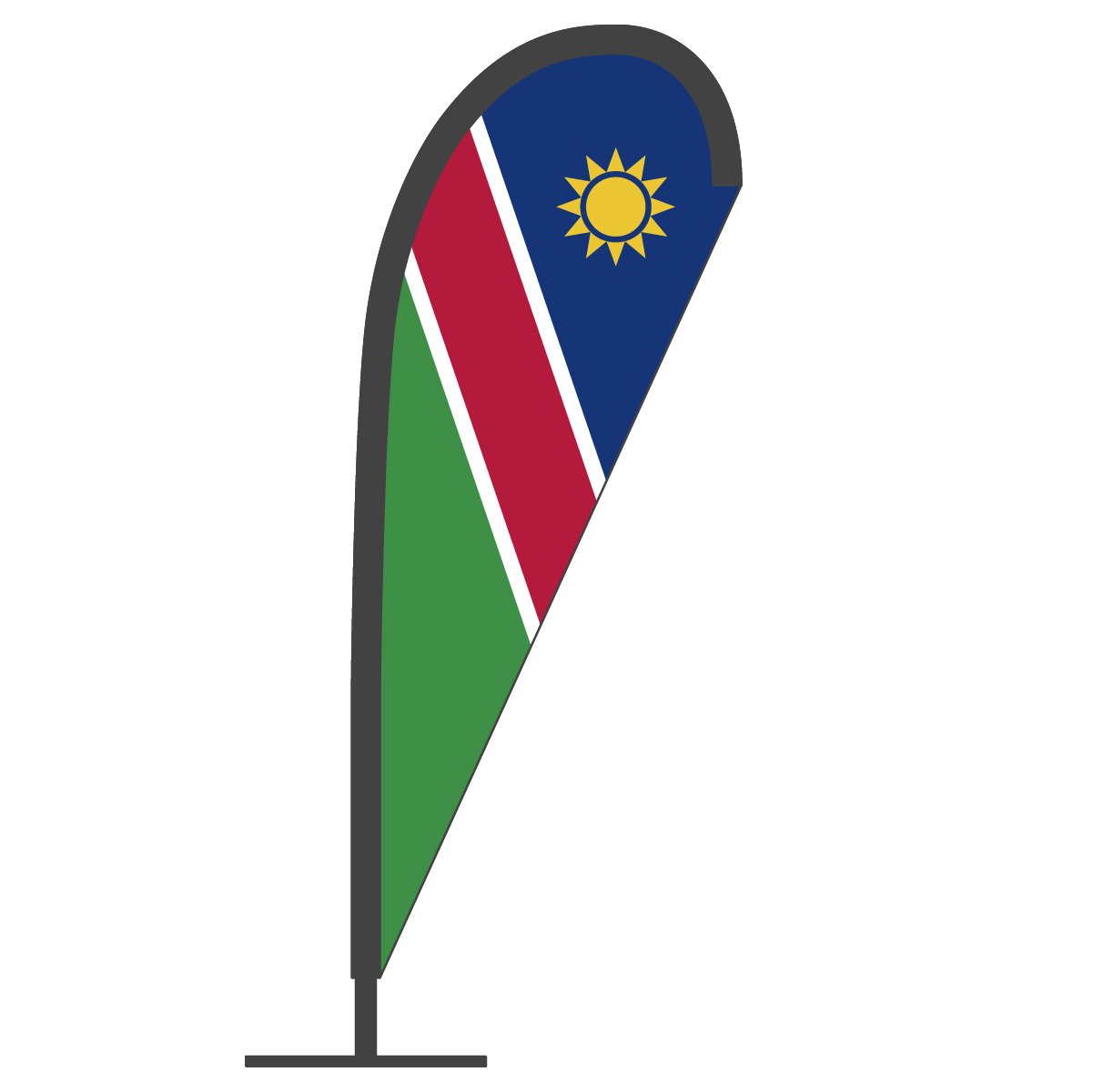 ナミビア国旗 Pバナー グッズプロ（のぼり源）