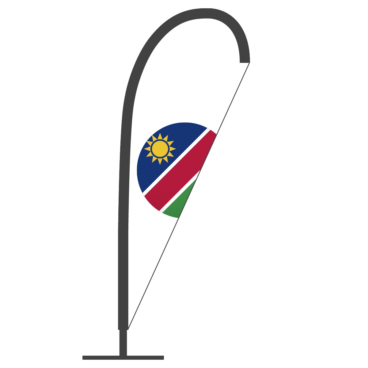 ナミビア国旗 Pバナー グッズプロ（のぼり源）