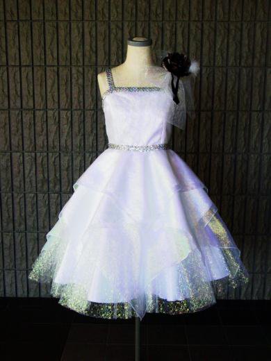 オーダー 虹色に輝くエレクトーン用シンプルドレス 子供ドレス 発表会ドレスの Lovely Grace
