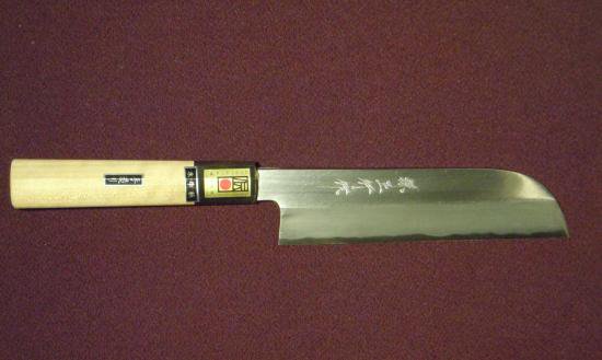 薄刃包丁（鎌型） 5寸5分（165mm．） - 堺打刃物～家庭用からプロ仕様まで～「池田刃物製作所」