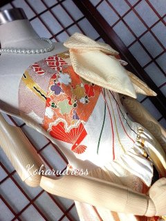 セミオーダー/プリンセスドレス(ホルターストラップ、リボンつき）仮縫い込み