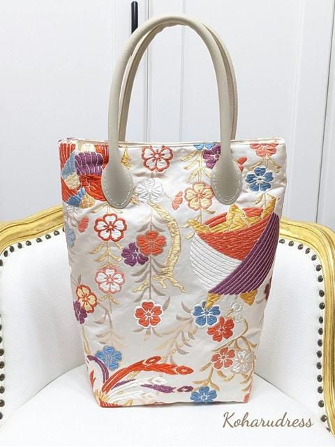 なおなお様☆ご専用♡貝桶 袋帯リメイク大バッグ＆貝桶 袋帯ポシェット