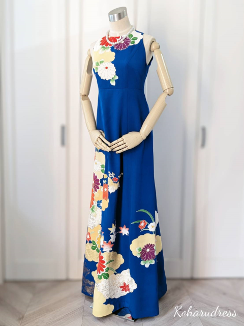 こはる*古布・着物リメイクドレス*大人かわいい着物リメイク こはる*古布・着物リメイクドレス*大人かわいい着物リメイク