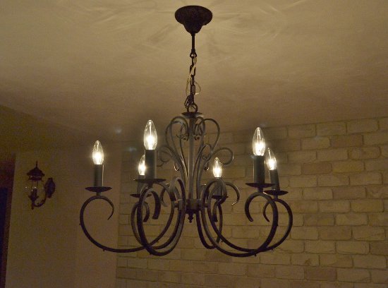 ルイーズ６灯シャンデリア LED電球付属 - ナチュラルインテリアの家具