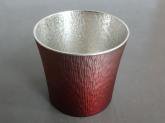 錫製カラータンブラー　赤　310ml（木箱入り）
