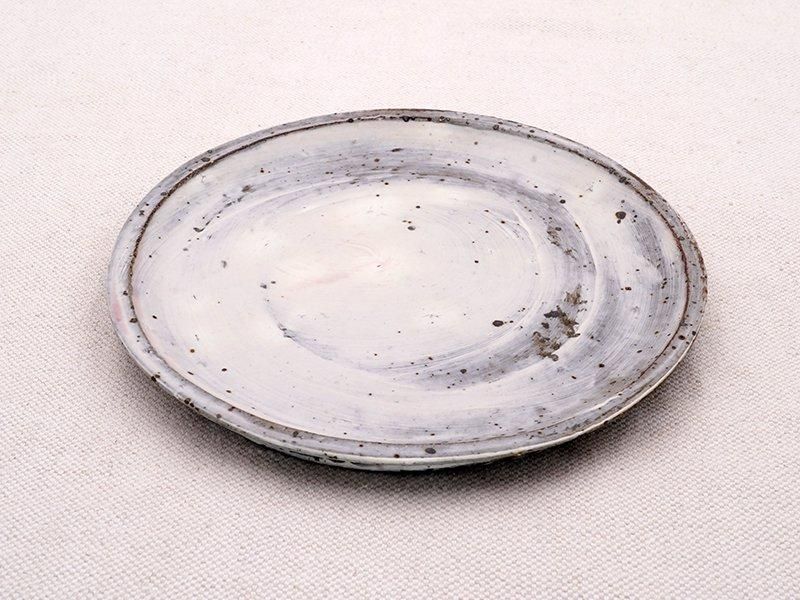 大原拓也 粉引刷毛目 6寸皿 | 信楽焼 | 東京 南青山の和食器専門店