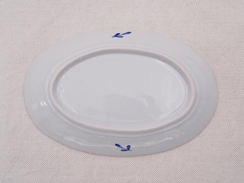 九谷焼　松紋楕円皿　須谷窯 九谷焼 松紋楕円皿 須谷窯